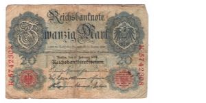 GERMANY
3 OF 8 DATED 1914
3 K 5742308 Banknote