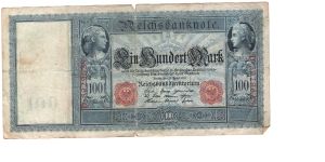 GERMANY 100-MARK
1 OF 4
# D 3929628 Banknote