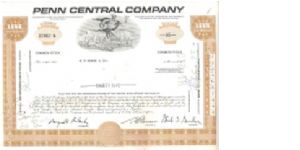 PENN CENTRAL COMPANY.
STOCK CERTIFICATE
FOR 35 SHARES

PRINTED BY 
SECURITY-COLUMBIAN
BANKNOTE COMPANY Banknote