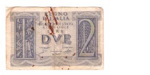 ITALY
2 LIRA
218 362578 Banknote