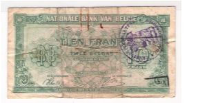 Banknote from Belgium