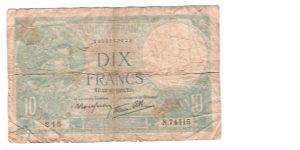 FRANCE
10 FRANCS

245
N.74415
1860862245 Banknote