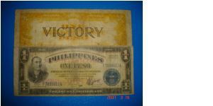 1 Peso 
Obverse: Apolinario Mabini at left, PhilAm Victory Seal
Reverse: Victory Note
Size: 161mm x 61mm Banknote