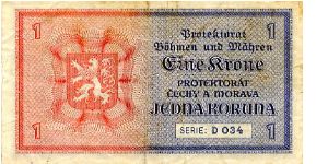 Banknote from Czech Republic