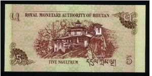 Banknote from Bhutan