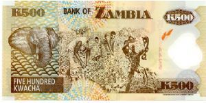 Banknote from Zambia