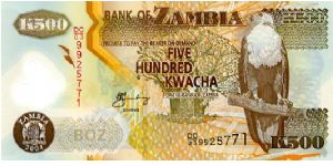 Banknote from Zambia