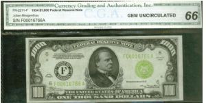 Always buying High Denomination Notes. Please offer!!

1934 LGS ATLANTA 

1000 dollars

S/N:F00016766A

Bid Via Email Banknote