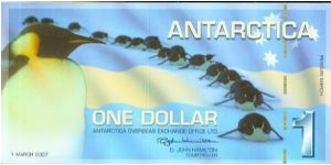 2007 Antarctica March of the Penguins Banknote