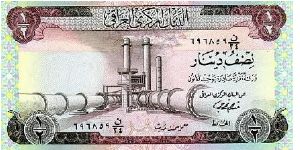 BEWARE OF FAKE NOTE!

1/2 Dinar dated 1973

Obverse: Cement factory

Reverse: Minaret

BID VIA EMAIL Banknote