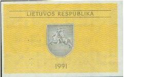 Banknote from Lithuania