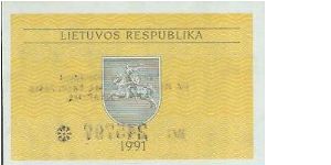 Banknote from Lithuania