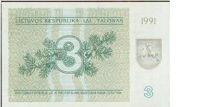 Banknote from Lithuania