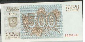 Banknote from Lithuania