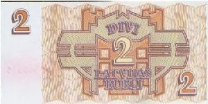 Banknote from Latvia