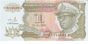 Banknote from Congo