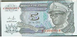 Banknote from Congo