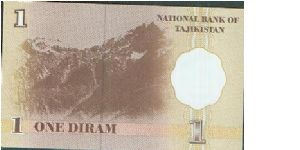 Banknote from Tajikistan