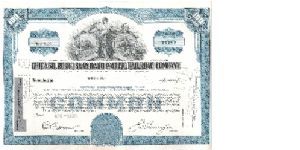 CHICAGO,ROCK ISLAND,ANDPACIFIC RAILROAD COMPANY

#NC37074
100 SHARES

8 X 12 In size

PRINTED BY 
SECURITY BANKNOTE COMPANY Banknote
