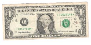 United Sates Star Note. 
1999
SanFransico Banknote