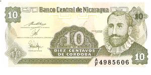 10 Centavos

(F. Hernandez de Cordoba on Obverse; Flower on Reverse) Banknote