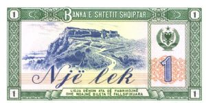 Banknote from Albania