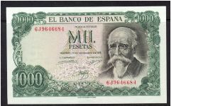 P-154 1000 pesetas Banknote