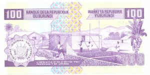 Banknote from Burundi