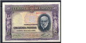 P-88 50 pesetas Banknote