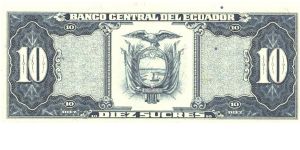 Banknote from Ecuador