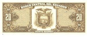 Banknote from Ecuador