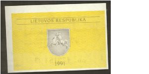 Banknote from Lithuania