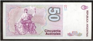 Banknote from Argentina