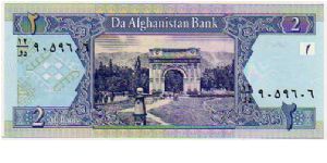 Banknote from Afghanistan