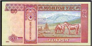 Banknote from Mongolia