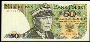 50 Zlotych - pk# 142c - 01.12.1988 - (1975 - 1988) Banknote