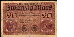 EMPIRE - 20 Mark - pk# 57 Banknote