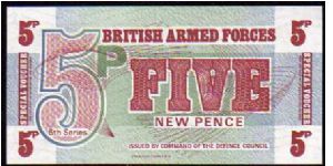 MILITARY - 5 New Pence - Pk M 44 - British Armed Forces Banknote