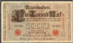 1000 Mark - Pk 44b Banknote