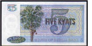 Banknote from Myanmar