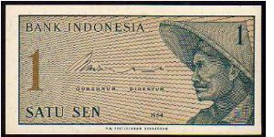 1 Sen
Pk 90 Banknote