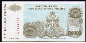 Banknote from Croatia