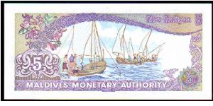 Banknote from Maldives