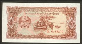 Banknote from Laos