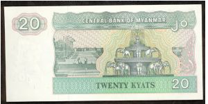 Banknote from Myanmar