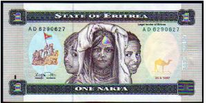 1 Nakfa
Pk 1 Banknote