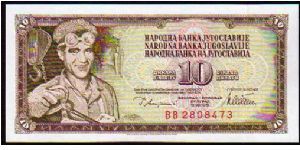 10 Dinara

Pk 87a Banknote