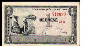 (Vietnam - South)

1 Dong
Pk 11 Banknote
