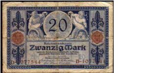 20 Mark
Pk 63 Banknote