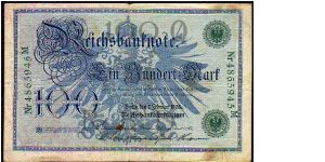 100 Mark
Pk 34 Banknote